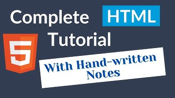 HTML Tutorial for Beginners - Complete HTML Crash Course with Notes [2024]