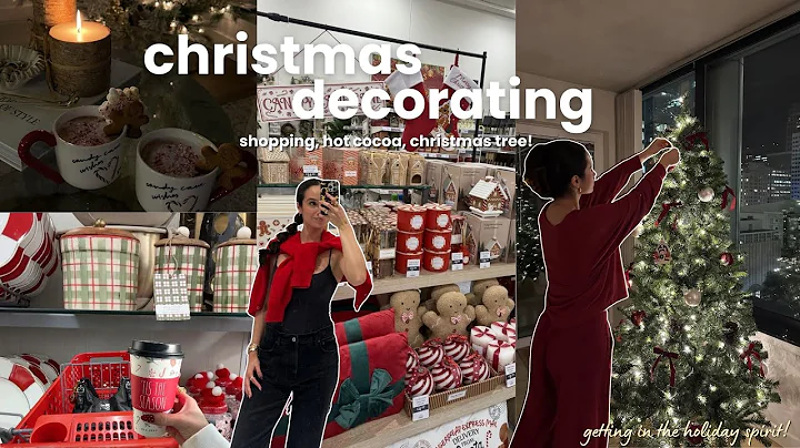 DECORATING FOR CHRISTMAS🎄🎀 decor shopping, setting up the tree, getting into the christmas spirit!