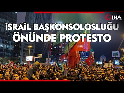 İsrail Başkonsolosluğu Önünde Protesto