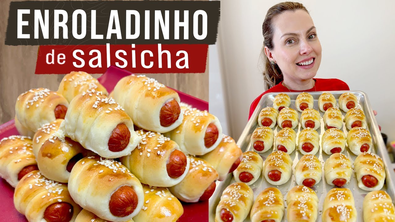 O ENROLADINHO DE SALSICHA MAIS FÁCIL E GOSTOSO QUE VOCÊ JÁ VIU