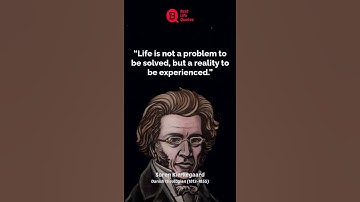 Life is not a problem to be solved | Soren Kierkegaard | #shorts #quotes  #motivation