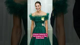 Princess Catherine Is So Gorgeous In Jenny Packham Wonder Green Gown #katemiddleton