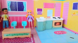 Polly Pocketa Arkadaşından Oda Değiştirme Şakası Karşılık Gelecek Barbie