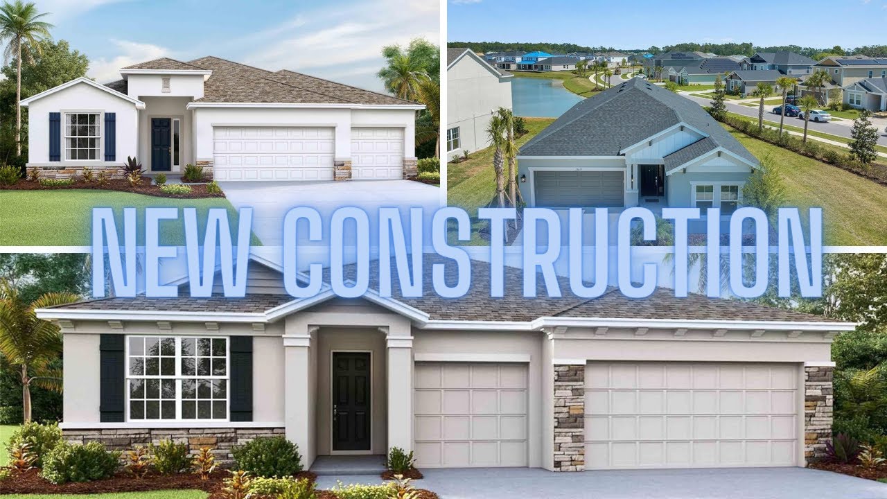 Inside 3 New Construction Homes For Sale in Wesley Chapel Florida as