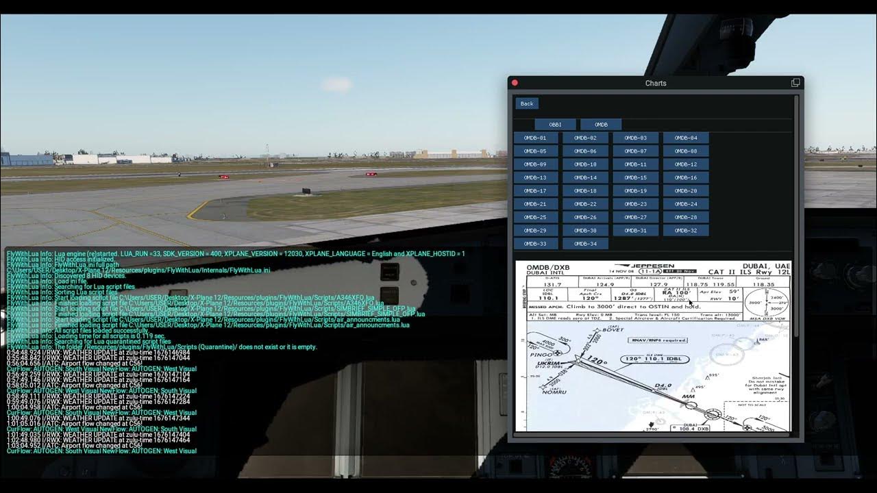 XPlane 11/12 SimBrief (OFP) v. 0.8b Charts window updated YouTube