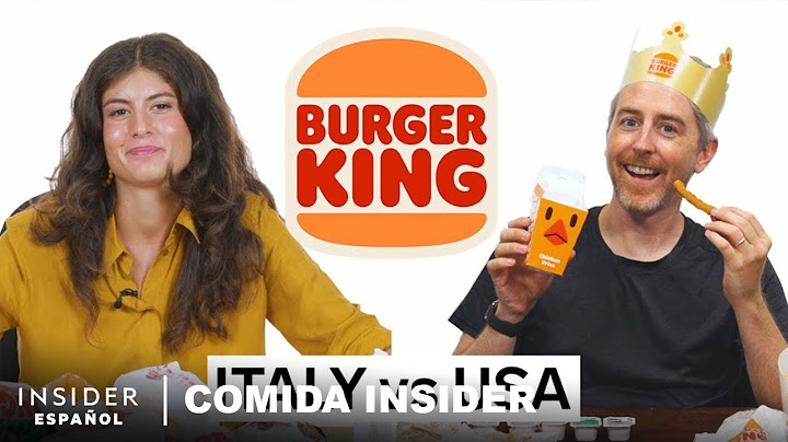 Burger King Estados Unidos vs. Burger King Italia | Guerra de comida | Comida Insider