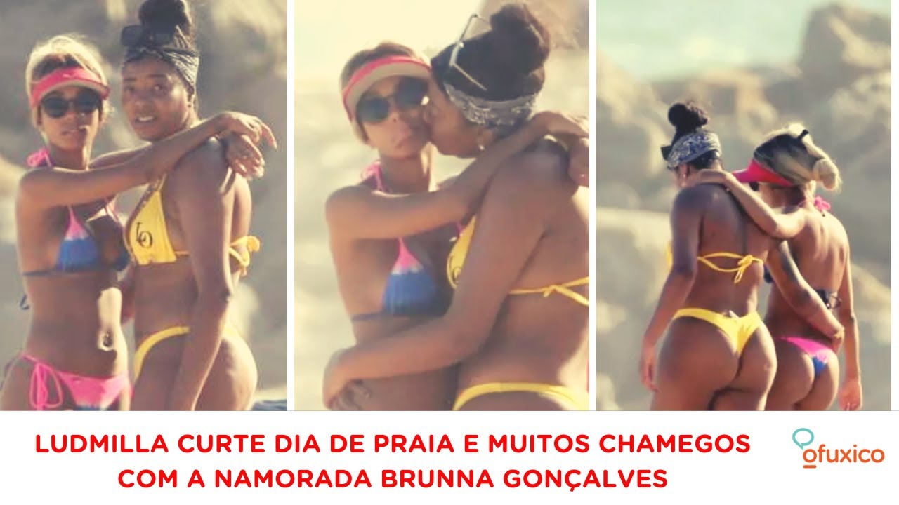 Ludmilla curte dia de praia e muitos chamegos com a namorada Brunna Gonçalves