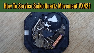 How To Service Seiko VX42 VX32 Quartz Movement | Assemble and Disassemble | Watch Repair Channel