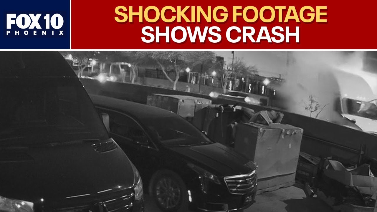 Footage captures fiery Phoenix light rail crash | FOX 10 Phoenix