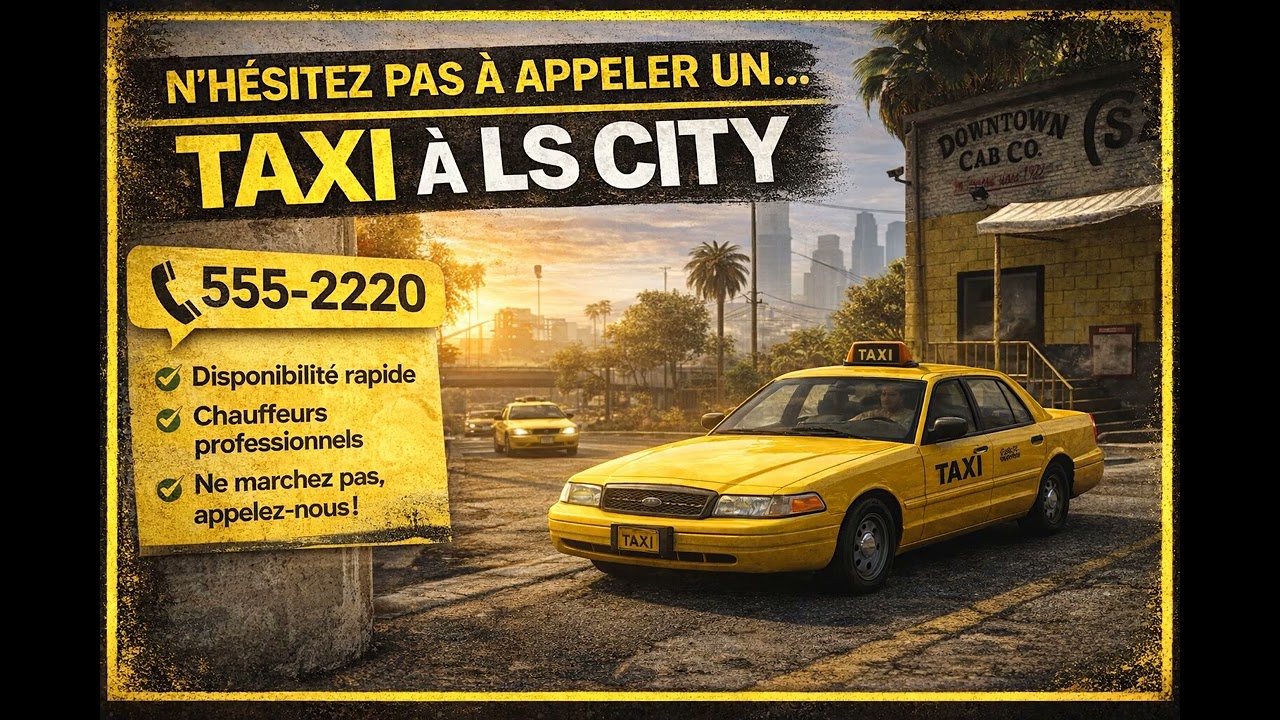 Vennez au taxi de ls city