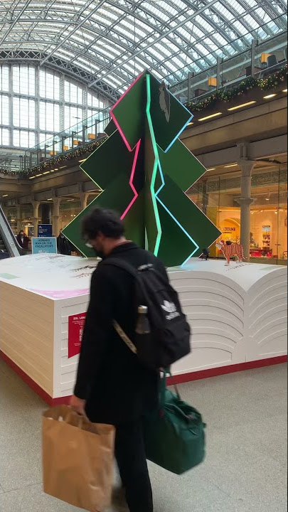 The Christmas Tree at St Pancras Station, London