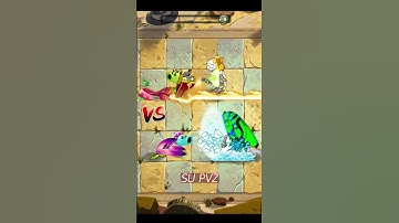Pvz 2 - Pyre Vine Team Vs Snow Pea Plant Team Vs Zombie Team #shorts