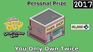 TSTO - Secret Agents Event | You Only Own Twice Pawn Shop | Personal Prize (2017)