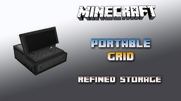 Portable Grid 💎 Refined Storage Tutorial 💎 Deutsch / German