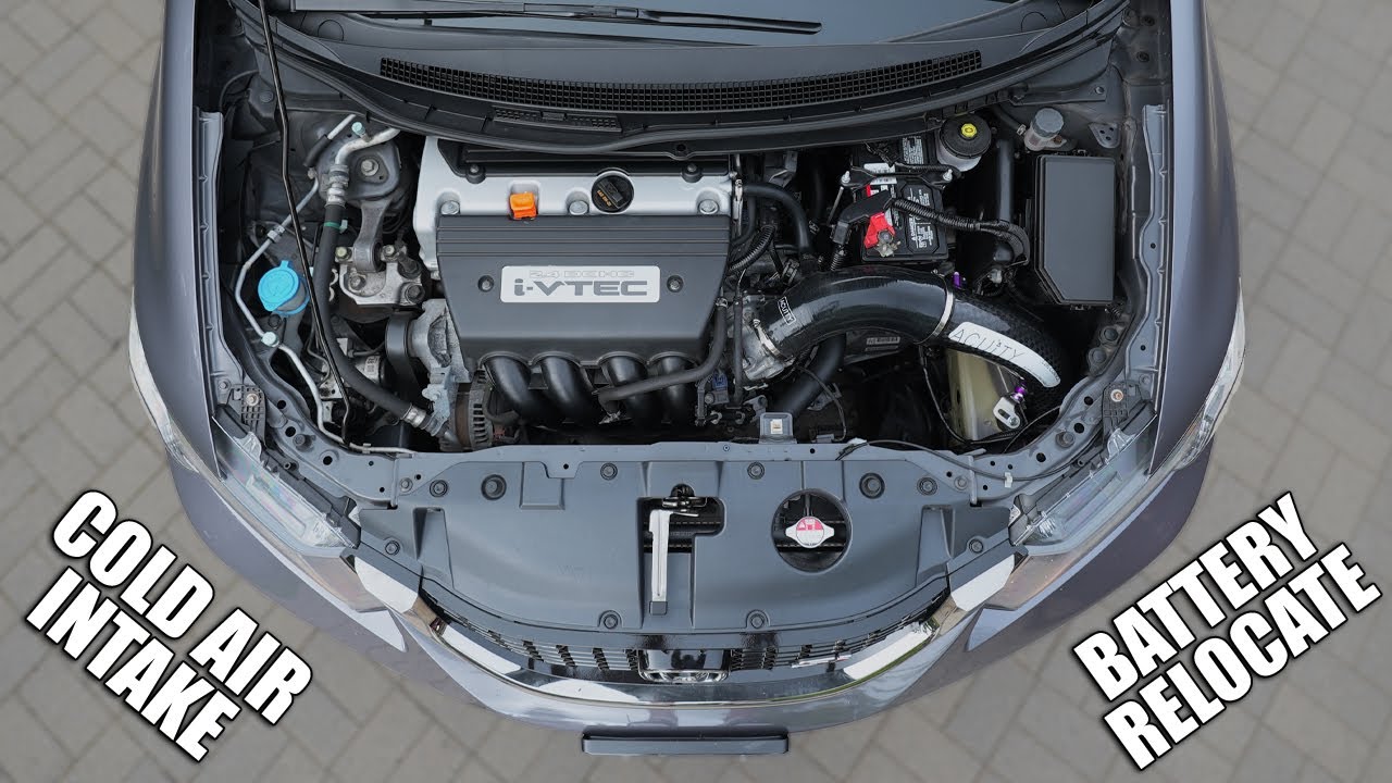 rbc ต่ำ 2022 Acuity Carbon Fiber Intake \u0026 Battery Relocate Install // 9th-Gen Civic FBO Part 2 of 4