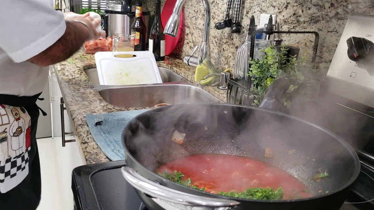 Enchilado de masas de langosta