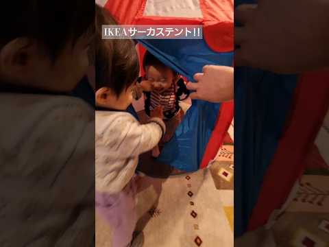 1歳5ヶ月双子】IKEAサーカステントに大興奮!!👶👶双子生後530日目