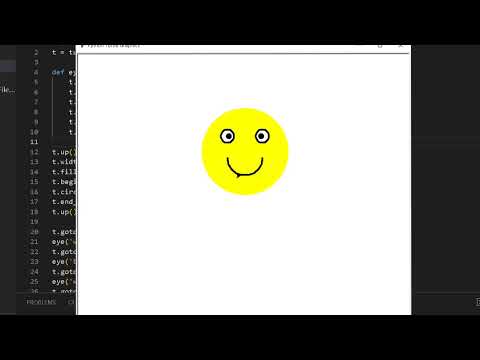 Python 🐍 program to print Smile 😀 face #design #programming #video #status