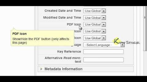 Joomla Cara Membuang Icon PDF Print Email. kozututorial.com