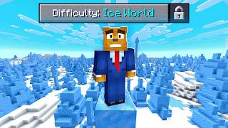 Minecraft But The WORLD Is ICE