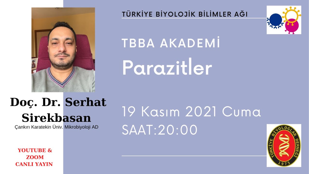 19.11.2021 Doç. Dr. Serhah Sirekbasan- Tıbbi Parazitler-2