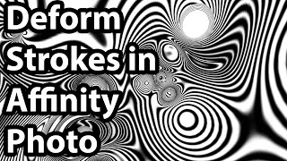Deform stroke contours for nightmarish dimensions in Affinity Photo tutorial