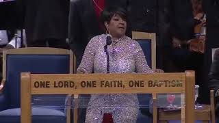 Shirley Ceasar Sings How I got Over at Aretha Franklins Home Going