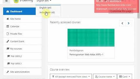 Membuat Kursus (Course) Baru di Moodle