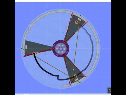 Bessler gravity  wheel AP with three