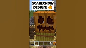 Minecraft: EASY Scarecrow Design! 🎃 | #shorts