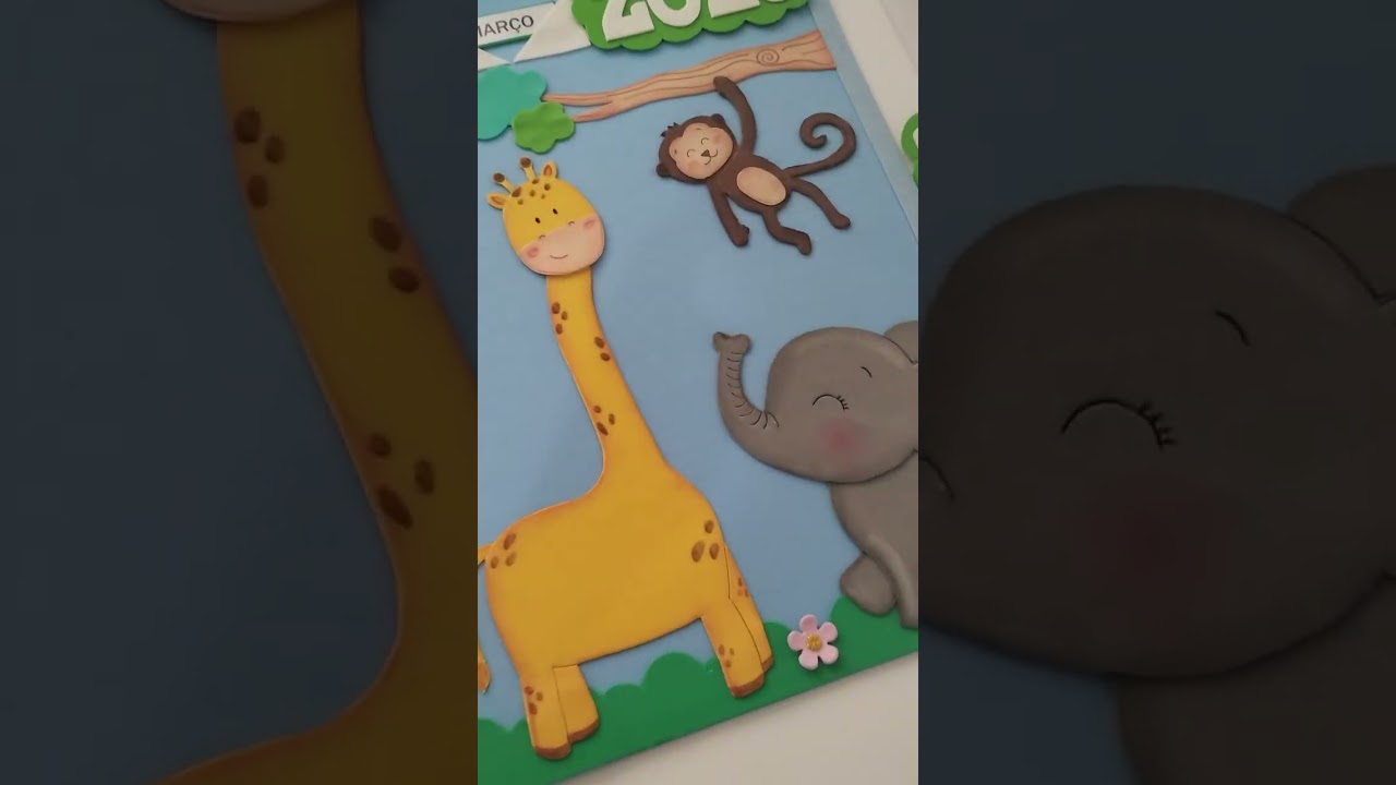 Kit de painéis tema Safari, painéis em eva sala de aula