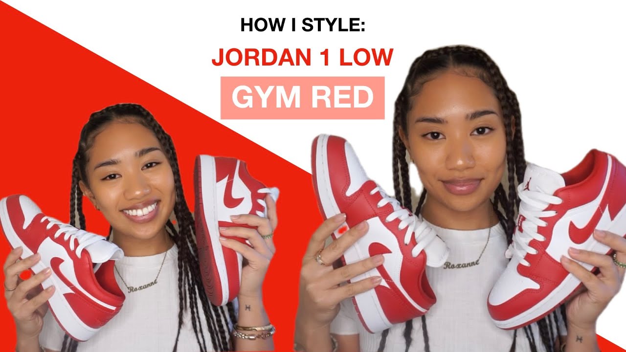 How I Style Jordan 1 Low Gym Red Youtube