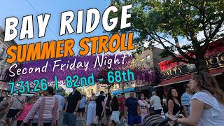 Bay Ridge Summer Stroll 2026 POV 3rd Avenue Walking Tour - No Commentary