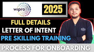 Full Details of Wipro LOI , Wipro Pre Skilling Trainings and Offer Letter | Wipro Elite Hiring
