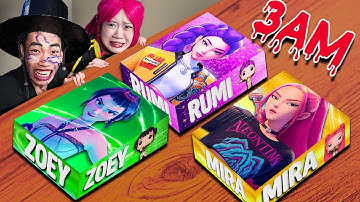 ÖFFNE NIEMALS MYSTERY KPOP DEMON HUNTERS BOXEN UM 3 UHR MORGENS! 📦😱