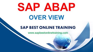 SAP ABAP ONLINE TRAINING | ABAP PROJECT SUPPORT | ABAP DEMO VIDEO | SAP ABAP OVER VIEW