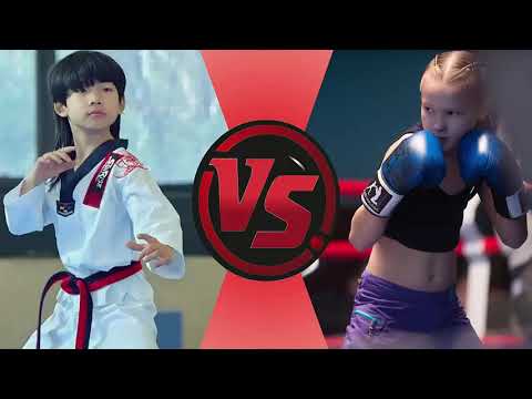 Küçük Bruce Lee vs Rus Boksör Kız - Çocuk Dövüşleri