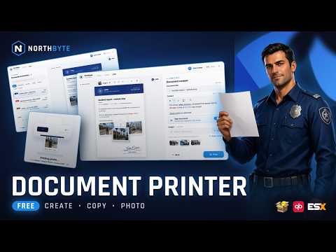 FREE FiveM Printer Script | nb_printer – Documents, Copies & Photos (QBCore / Qbox / ESX)