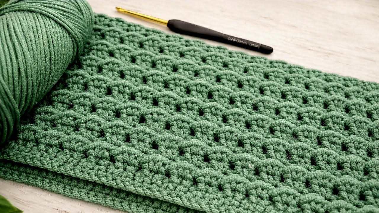 VERY EASY & FAST Crochet Pattern for Beginners ⚡️♥️ Crochet Single Row Knitting Pattern