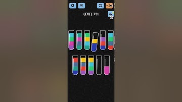 Water Color Sort Level 751 WalkThrough Solution Gameplay