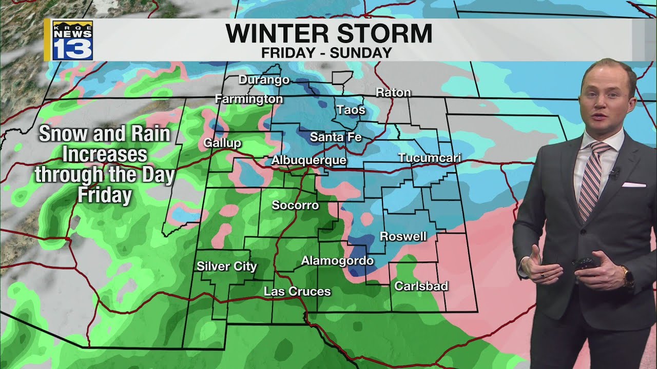 Winter storm likely Friday through Sunday across parts of New Mexico ...
