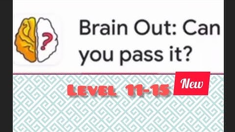 #Brainout : can you pass it level 11 12 13 14 15 gameplay #newupdate2024