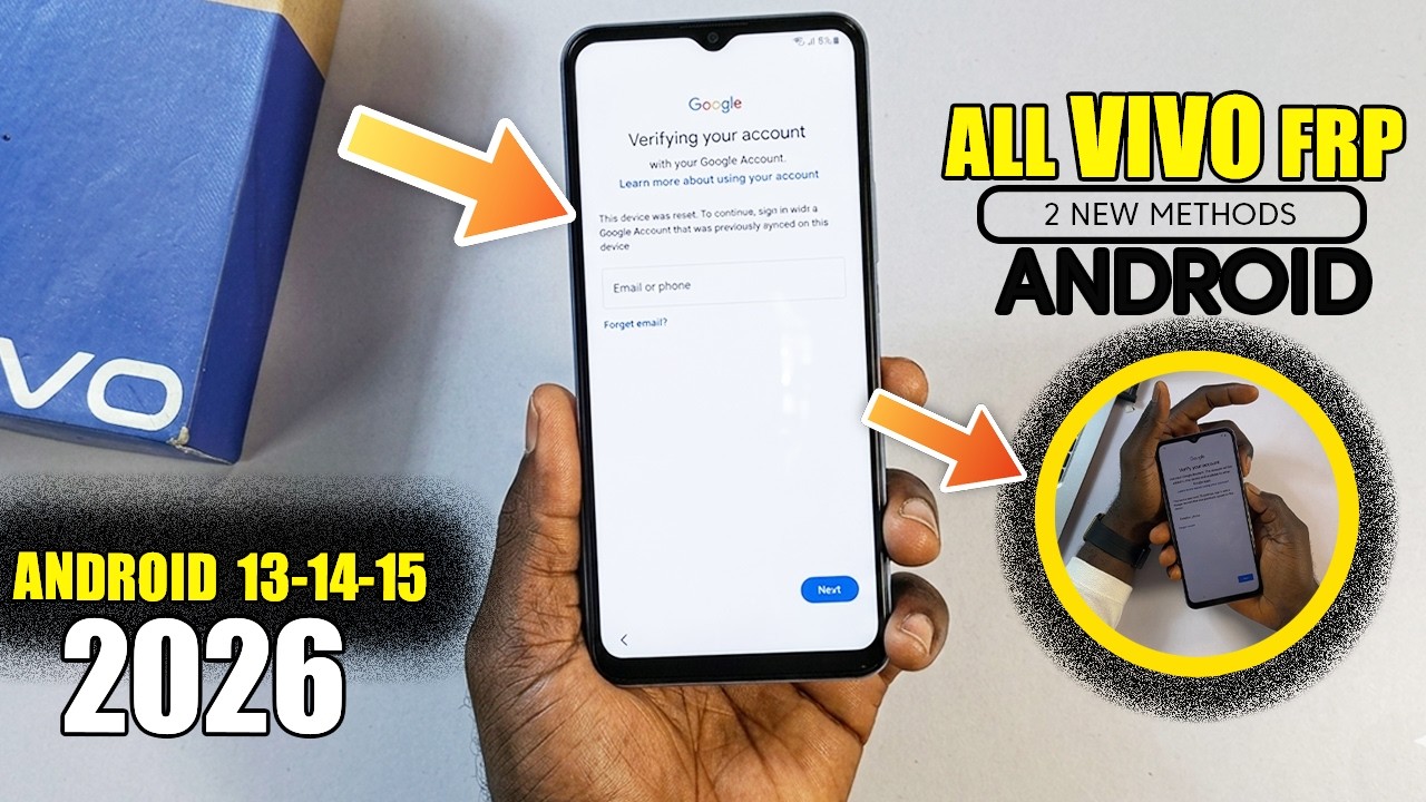 2 Ways - All Vivo FRP Bypass Android 15 Without PC (2026) | bypass