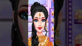 Indian Royal Wedding Doll Game | Bride Makeup Salon Girl Game | Android Gameplay | #Shorts screenshot 4