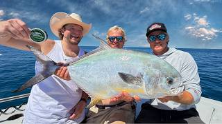 We Took Cheddy Offshore… Then THIS Happened (Goliath Grouper + Permit Frenzy) screenshot 5
