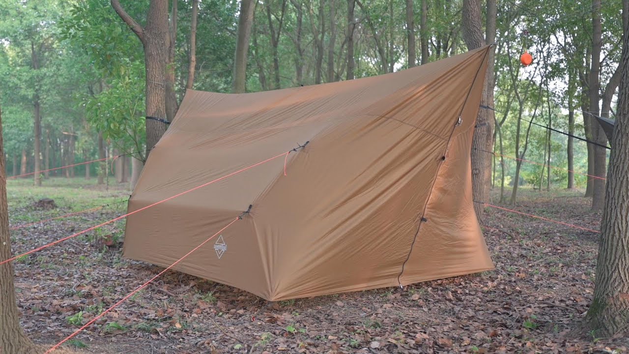 Waterproof Tarp Tent for Camping | 4-Person Lightweight Shelter