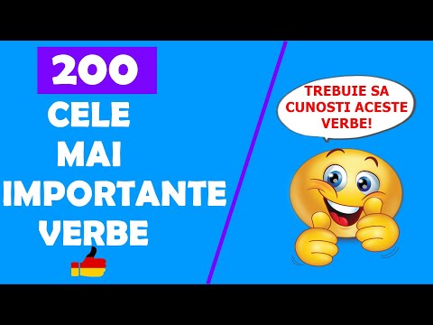 🇩🇪200 cele mai #IMPORTANTE VERBE din limba germană!🙀 Trebuie să le cunoști neapărat.