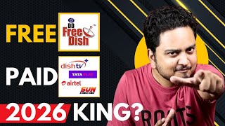 DD Free Dish Vs Pay DTH Comparison 2026 | Best DTH in India 2026