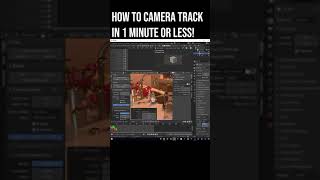 How To Camera Track In Blender In 1 Minute