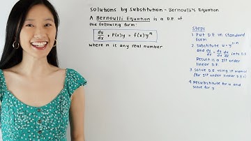 Solutions by Substitution - Bernoulli